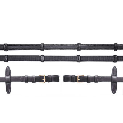 Bridle reins rubberizes, with buckle
