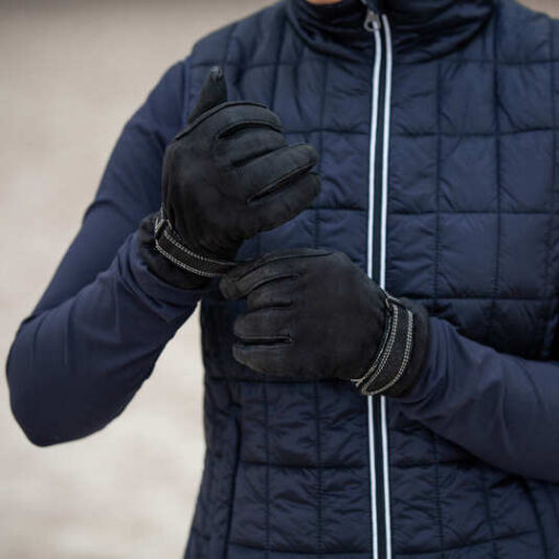 Milan Leather Thermo Riding Gloves - Image 2