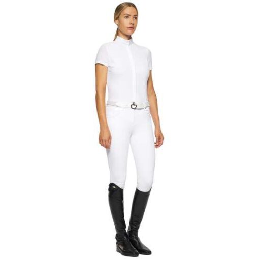 Embroidery Short Sleeve Show Shirt - Image 4