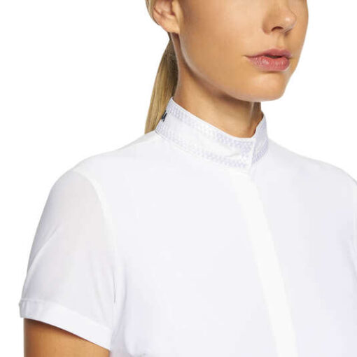 Embroidery Short Sleeve Show Shirt - Image 2
