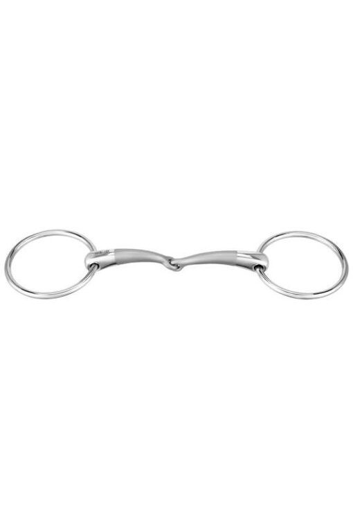 Satinox Single Jointed Loose Ring Snaffle, 14mm