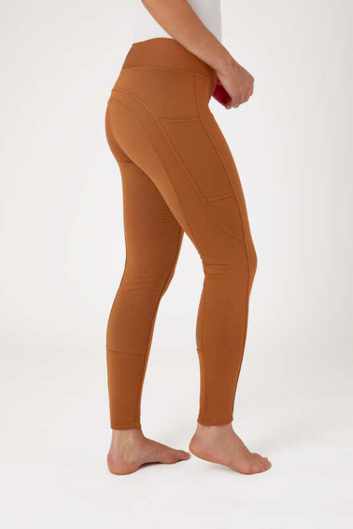 Active Women's Full Grip Winter Riding Tights with Phone Pocket - Image 4
