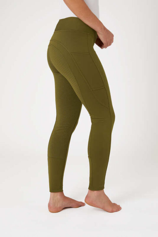 Active Women's Full Grip Winter Riding Tights with Phone Pocket - Image 9