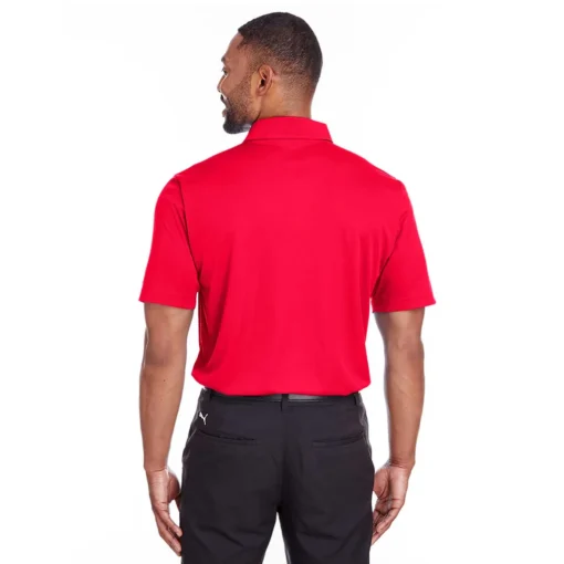 Puma Golf Men's High Risk Red Icon Golf Polo - Image 2