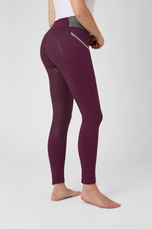 Full Seat Riding Tights for Women with Glitter Waist - Image 6