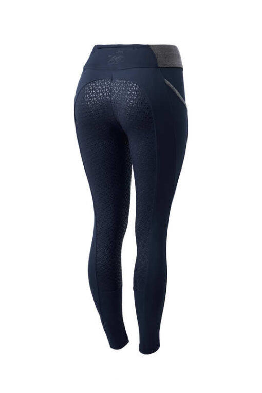 Full Seat Riding Tights for Women with Glitter Waist