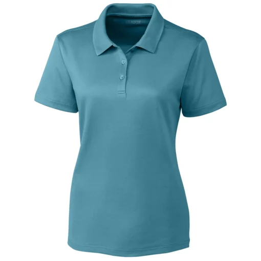 Clique Women's Ocean Blue Spin Pique Polo