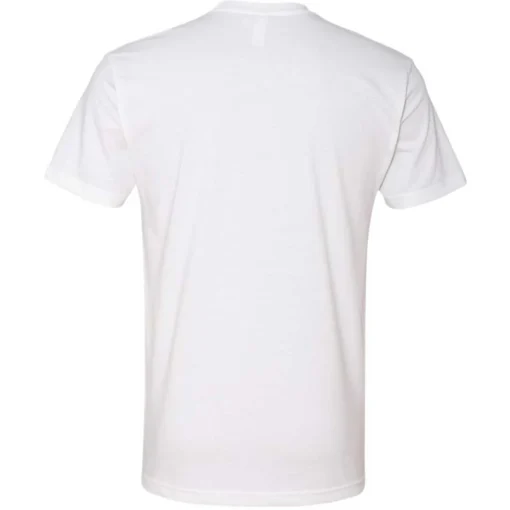 Next Level Men's White Premium Fitted CVC Crew Tee - Image 3