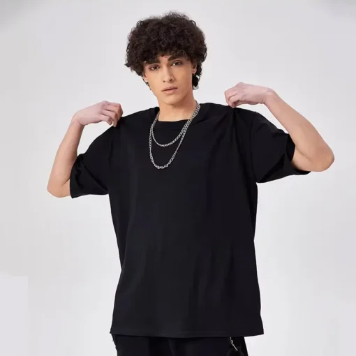 Multiple Colors Summer Loose Blank Oversized Men T Shirt Cotton Heavy T Shirt Oversize Man