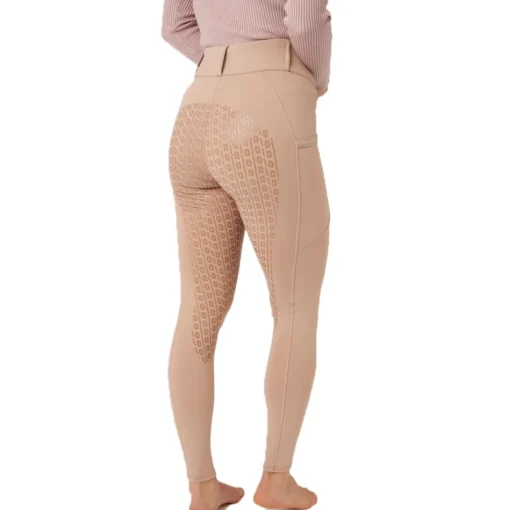 Best Custom Women Equestrian Leggings Breeches Mesh Panel Design Anti slip silicone Horse Riding Tight Breeches Jodhpurs Pants - Image 3