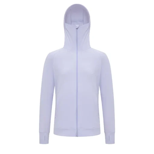 Breathable Polyester spandex Women UPF 50+ Sun Protection Jacket Hooded Lightweight Long Sleeve Sun Shirt for Hiking Outdoor - Image 2