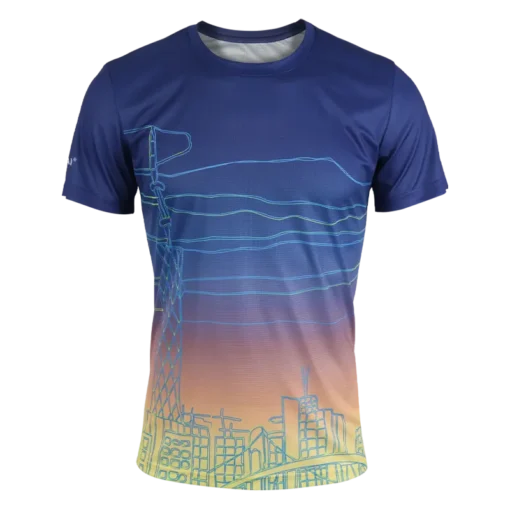 Running Sports Athletic Wear T-Shirts Tops Quick Dry Cool Summer Short Sleeves Custom Marathon Fitness T shirt for Men - Image 2