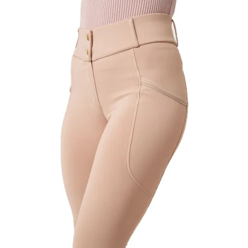 Best Custom Women Equestrian Leggings Breeches Mesh Panel Design Anti slip silicone Horse Riding Tight Breeches Jodhpurs Pants