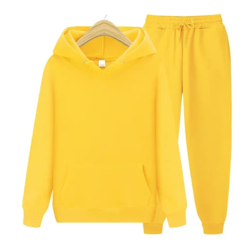Black Tracksuit Pullover Hoodie and Jogger Tracksuit Sweatsuit Men 2 Jogging Suits Tracksuits For Men Women
