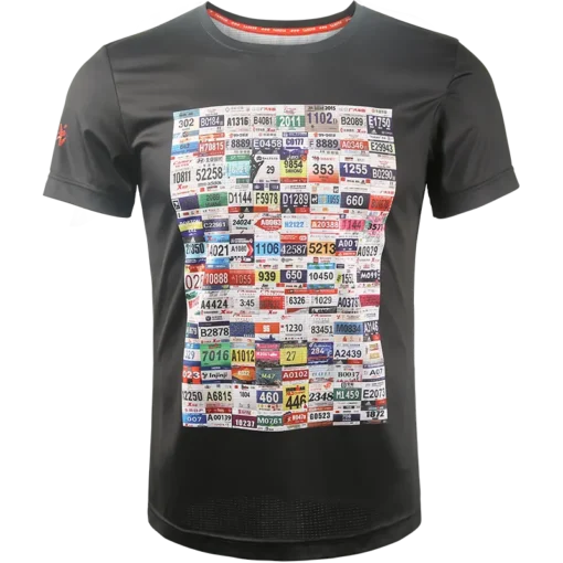 Running Sports Athletic Wear T-Shirts Tops Quick Dry Cool Summer Short Sleeves Custom Marathon Fitness T shirt for Men - Image 4