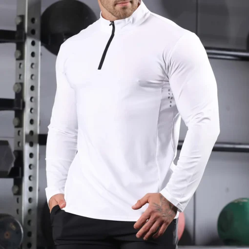 Men Gym Compression Under Base Layer Tops Long Sleeve Quick Dry Sports custom mens gym long sleeve blank compression shirts