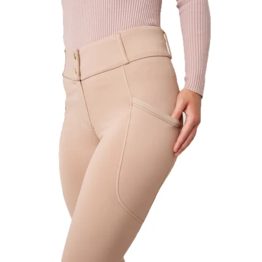 Best Custom Women Equestrian Leggings Breeches Mesh Panel Design Anti slip silicone Horse Riding Tight Breeches Jodhpurs Pants - Image 2