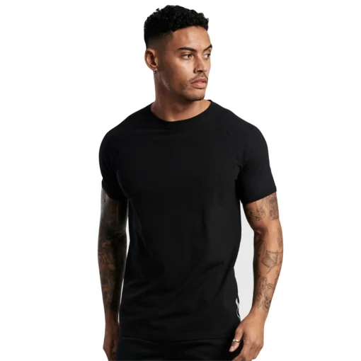 Custom Men's Sports T-Shirt - 100% Cotton, Spandex Blend, Running Gym Casual Wear, Short Sleeve, 2021 New, Blank - Image 3
