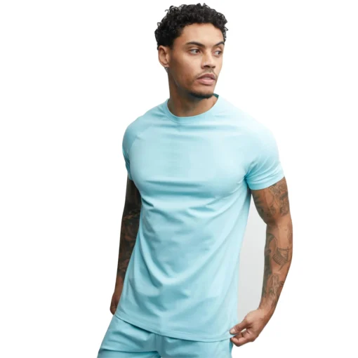Custom Men's Sports T-Shirt - 100% Cotton, Spandex Blend, Running Gym Casual Wear, Short Sleeve, 2021 New, Blank - Image 4