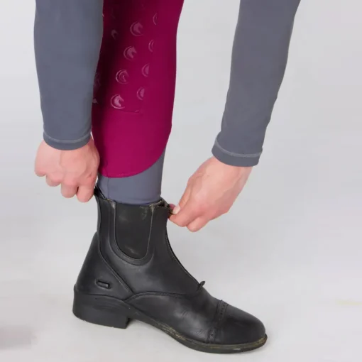 Horse Riding Low Rise Full Seat Leggings Pants Women's Riding Tights Knee Patch Ventilated Active Schooling Tights - Image 7