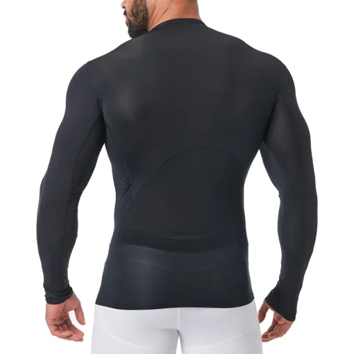 Compression Shirts for Men Long Sleeve Athletic Cold Weather Base Layer Undershirt Gear T Shirt for Workout - Image 2