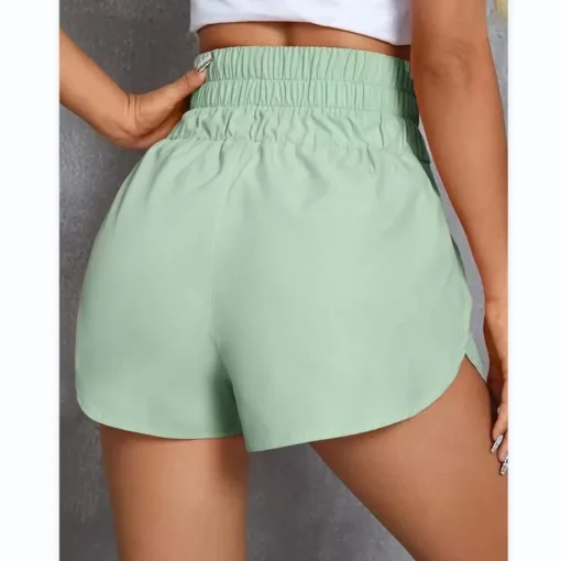 Summer New Fashion Women Workout Gym Warm-up Shorts High Waist Casual Loose Polyester Spandex Yoga Shorts for Women - Image 2