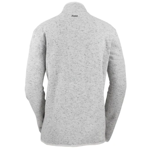 Zusa Men's Oatmeal Heather Chilly Fleece Quarter Zip - Image 2